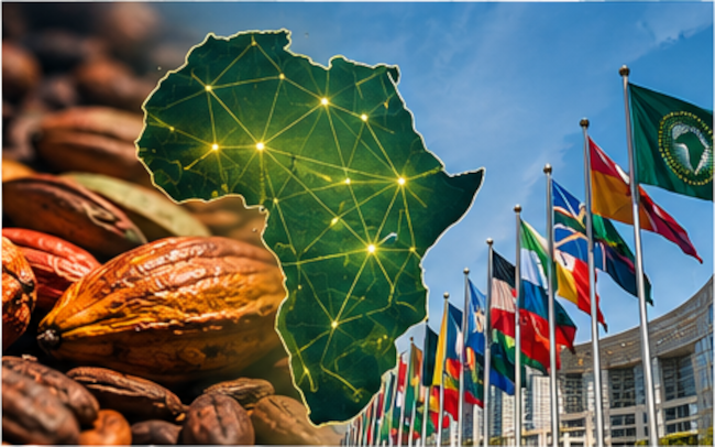 Africa, cocoa and international institutional connections.