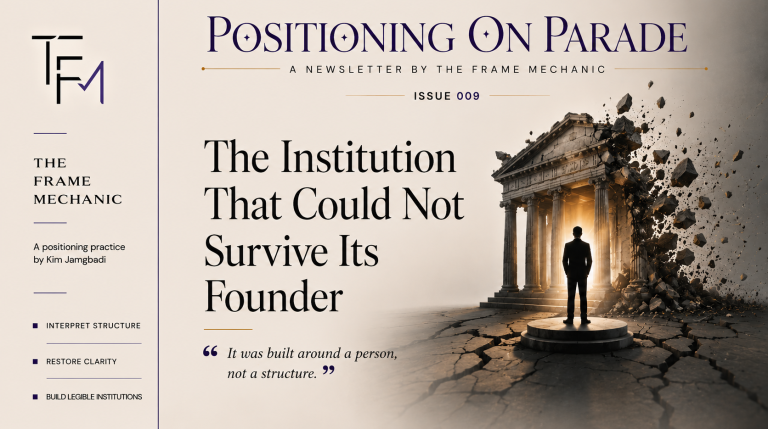 POP 009 — The Institution That Could Not Survive Its Founder
