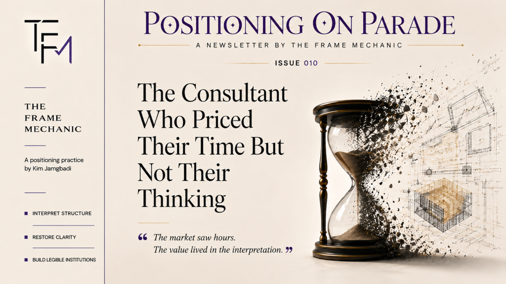 POP 010 — The Consultant Who Priced Their Time But Not Their Thinking