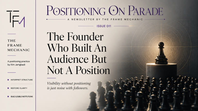 POP 011 — The Founder Who Built An Audience But Not A Position