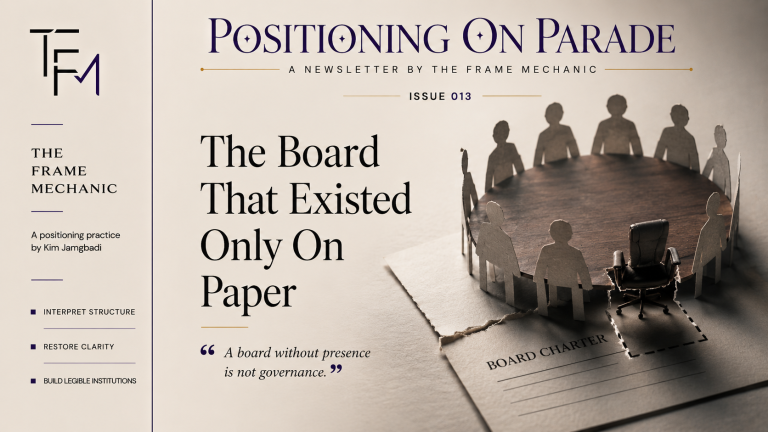 POP 013 — The Board That Existed Only On Paper