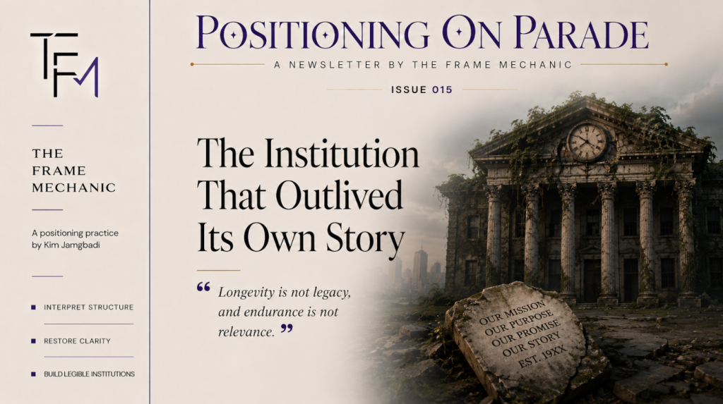 POP 015 — The Institution That Outlived Its Own Story