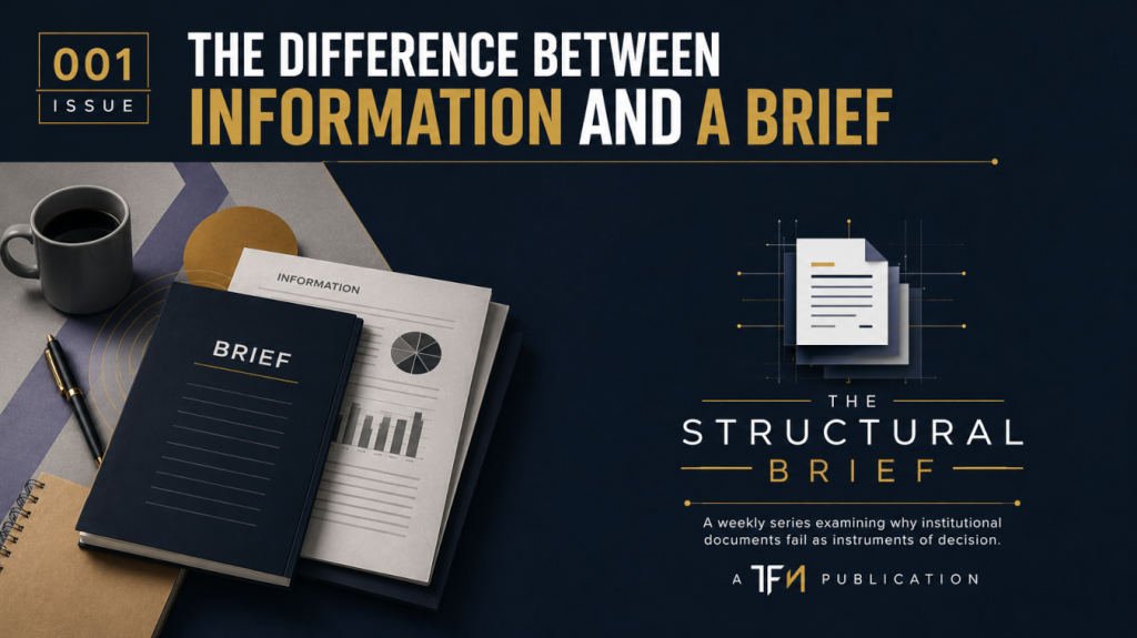 The Structural Brief — 001